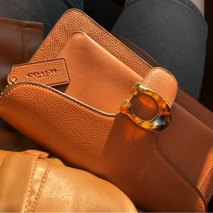 Coach tabby 26 with customized tortoiseshell buckle in brown from fall 2019